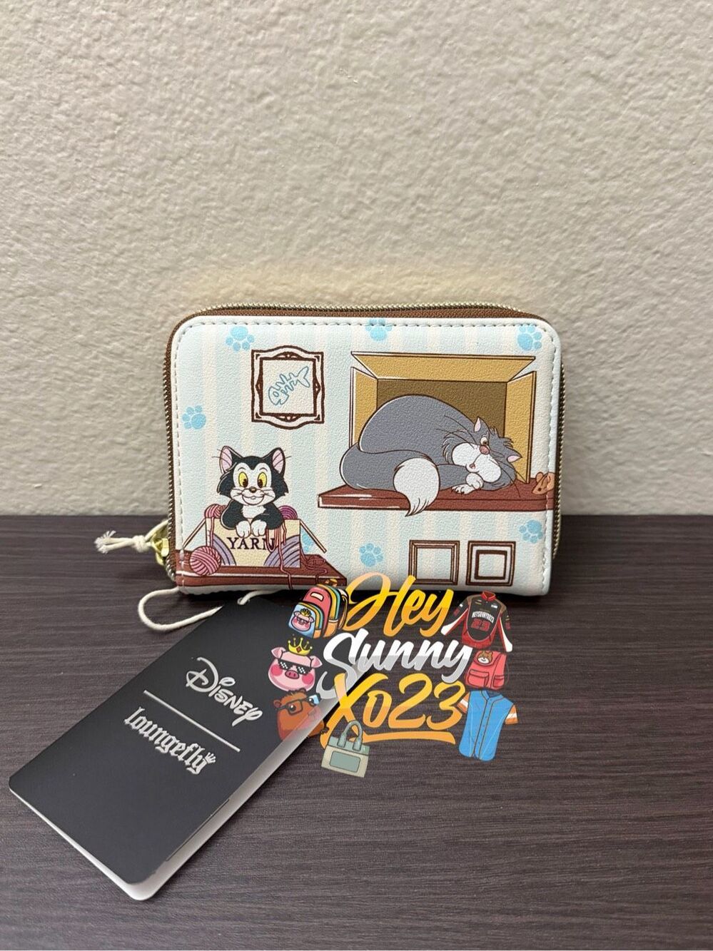 Loungefly Disney Cats Boxes Zip Wallet